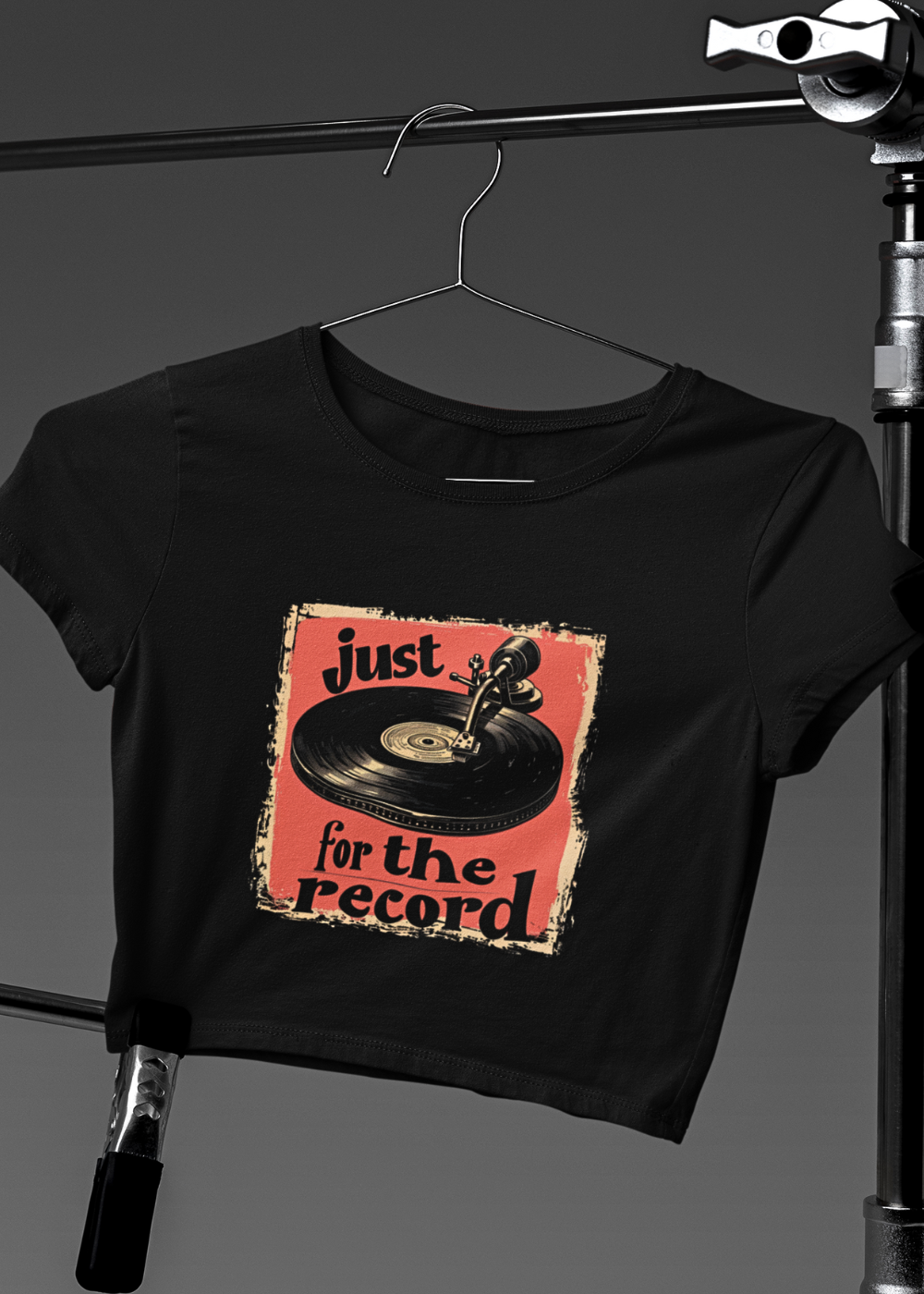 For the Record | Graphic Print Crop Top