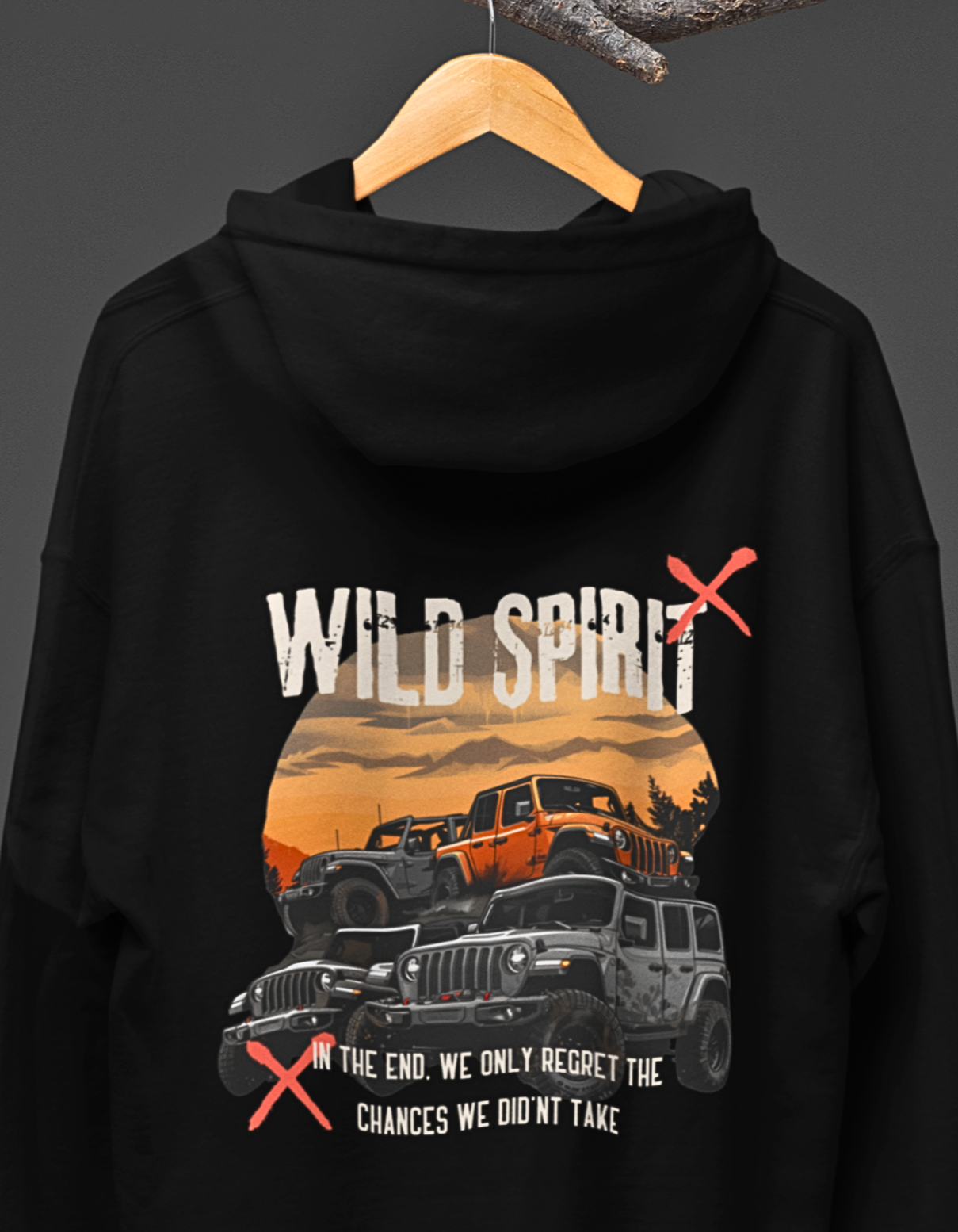 Wild Spirit : No Regrets Hoodie