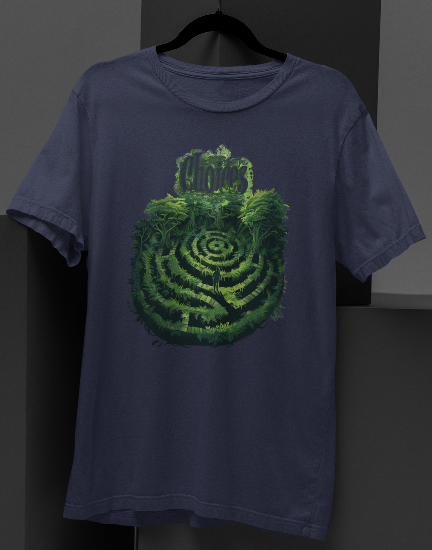 Lost in Choices Labyrinth T-shirt: Navigate Life's Crossroads with Style!