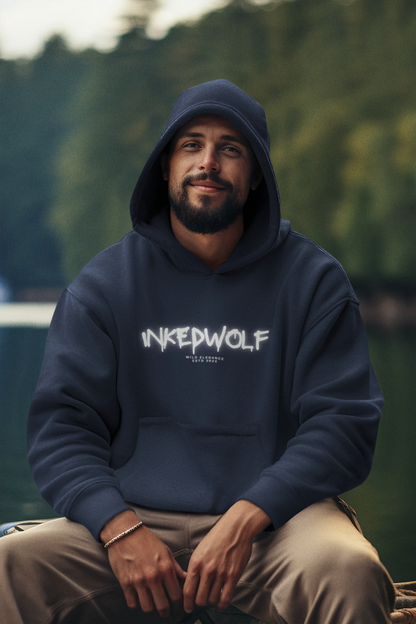 InkedWolf Glow Effect Men's Hoodie