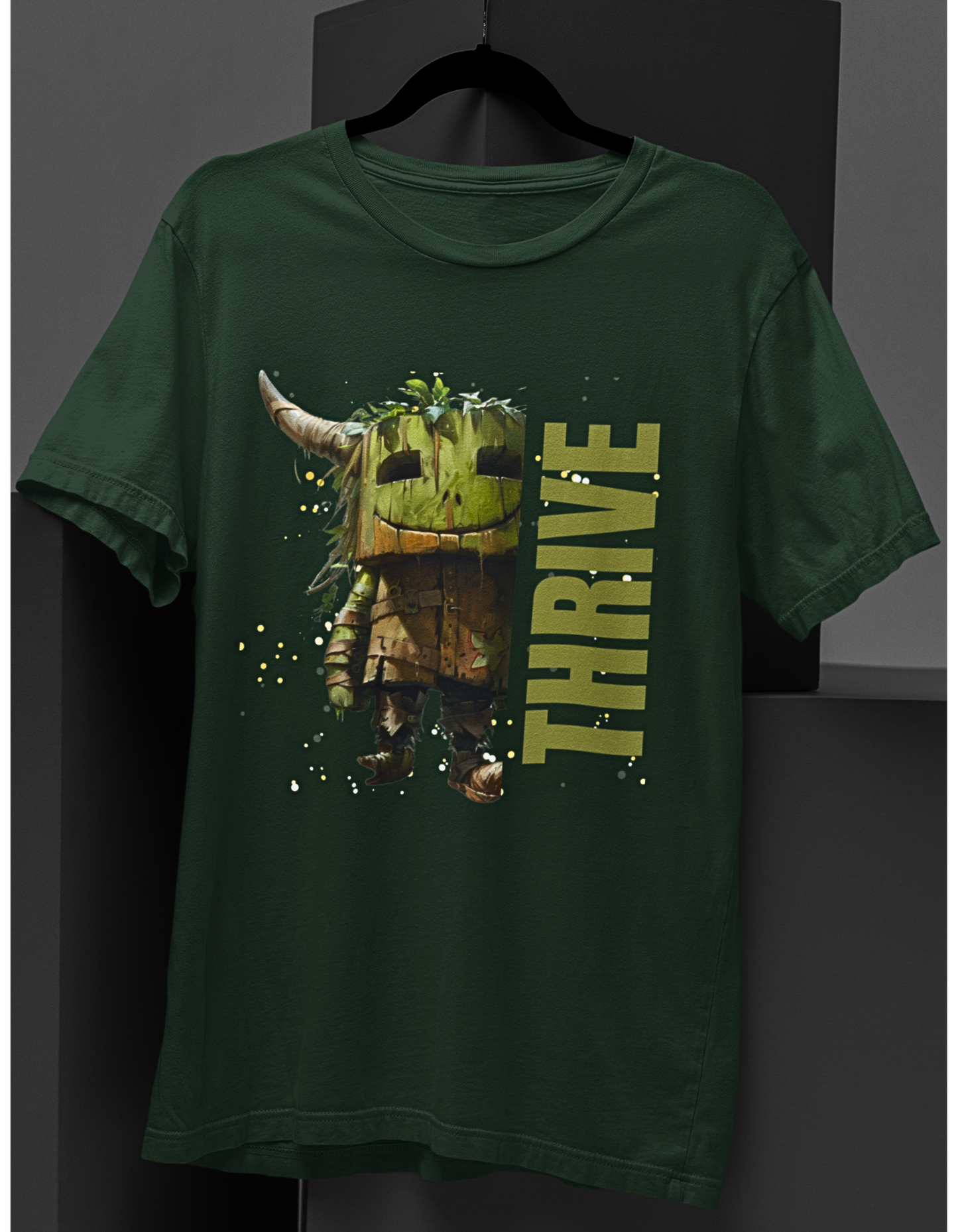 Thrive Woody Creature Graphic T-shirt: Embrace Nature’s Charm!