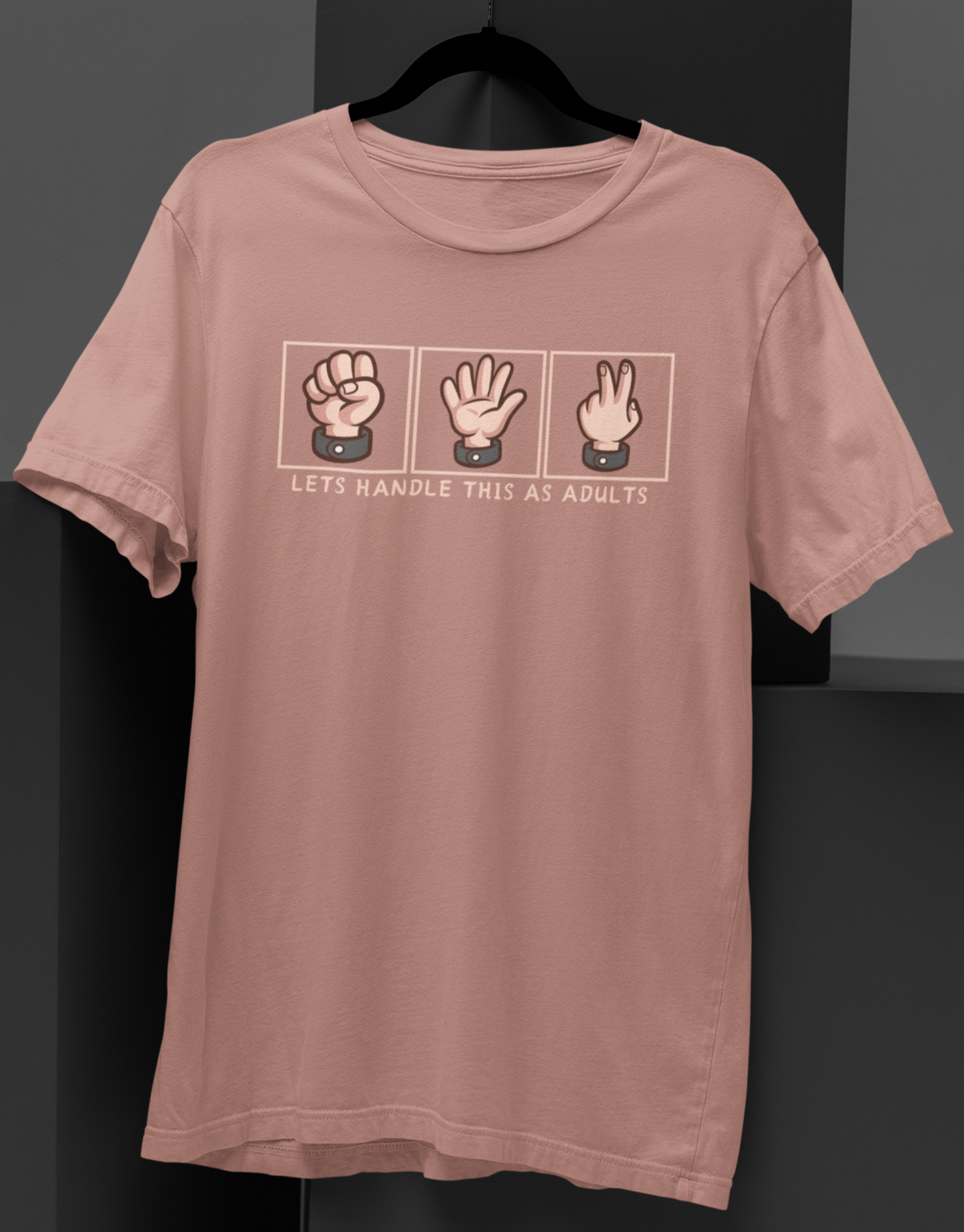 Let's Handle This as Adults: Rock, Paper, Scissors Tee