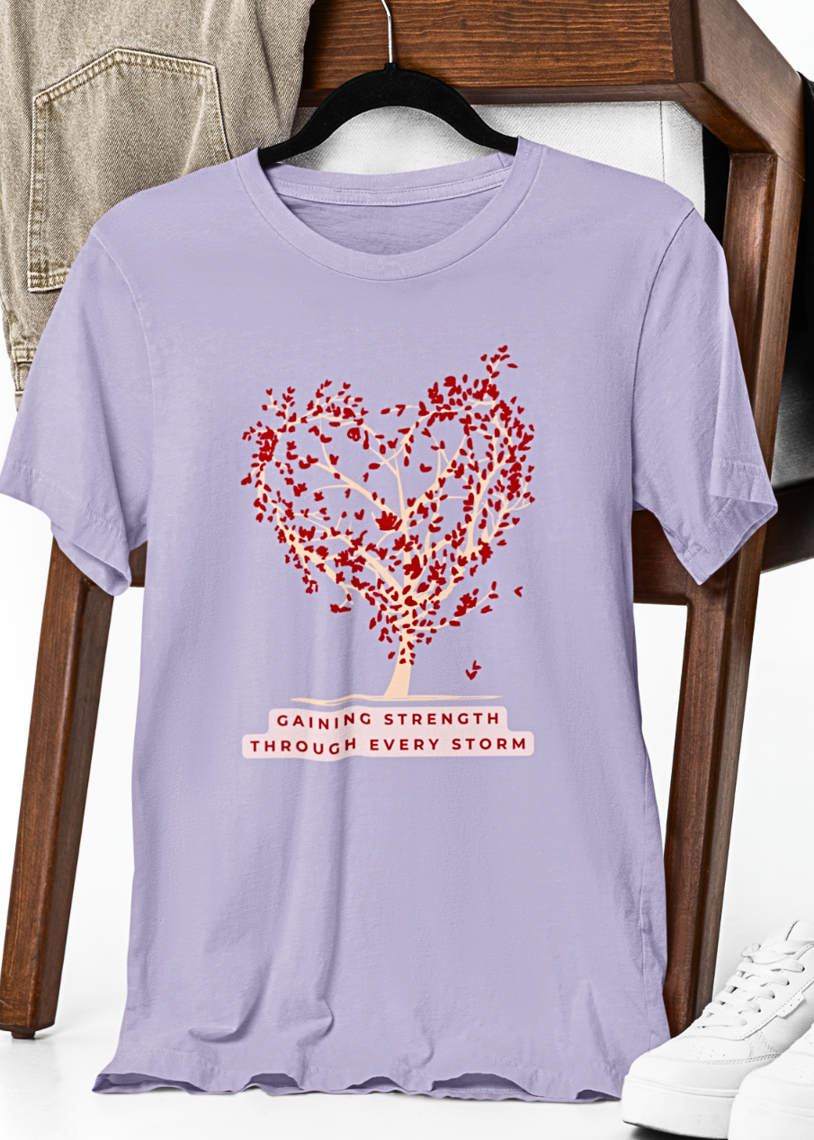 Strength in Growth : Tree of Hearts Graphic T-Shirt