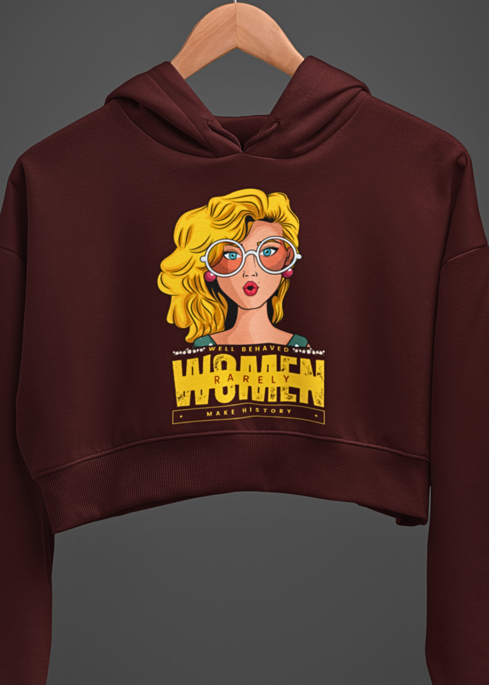 Pioneering Women Crop Hoodie