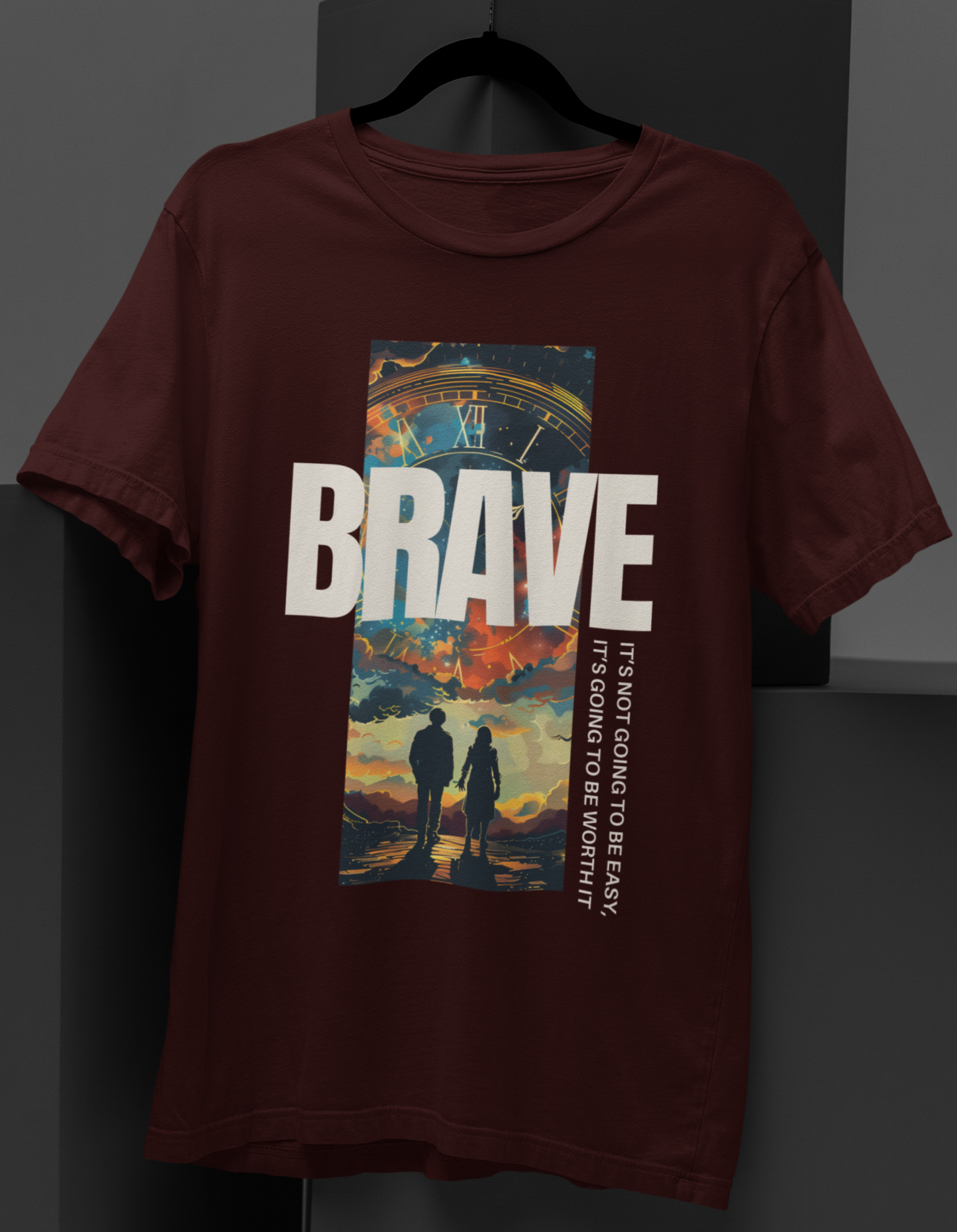 Brave Couple Holding Hands T-shirt: Embrace the Journey Together!