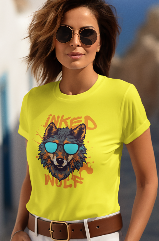 InkedWolf Women's T-Shirt - Shady Wolf Vibes