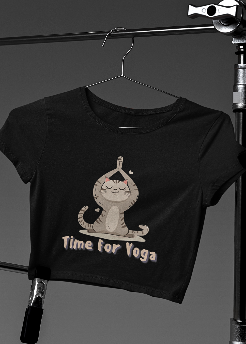 Feline Flex Crop Tee : It's Time for Yoga