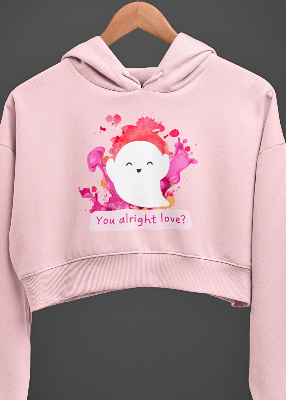 Soulful Smile Crop Hoodie