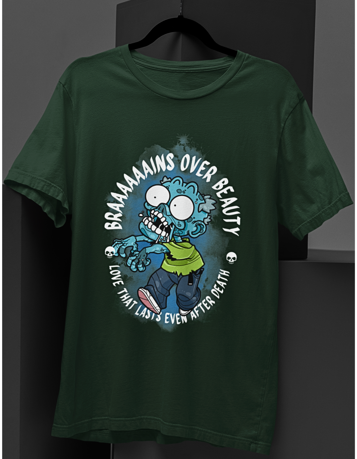 Brains Over Beauty Zombie T-Shirt