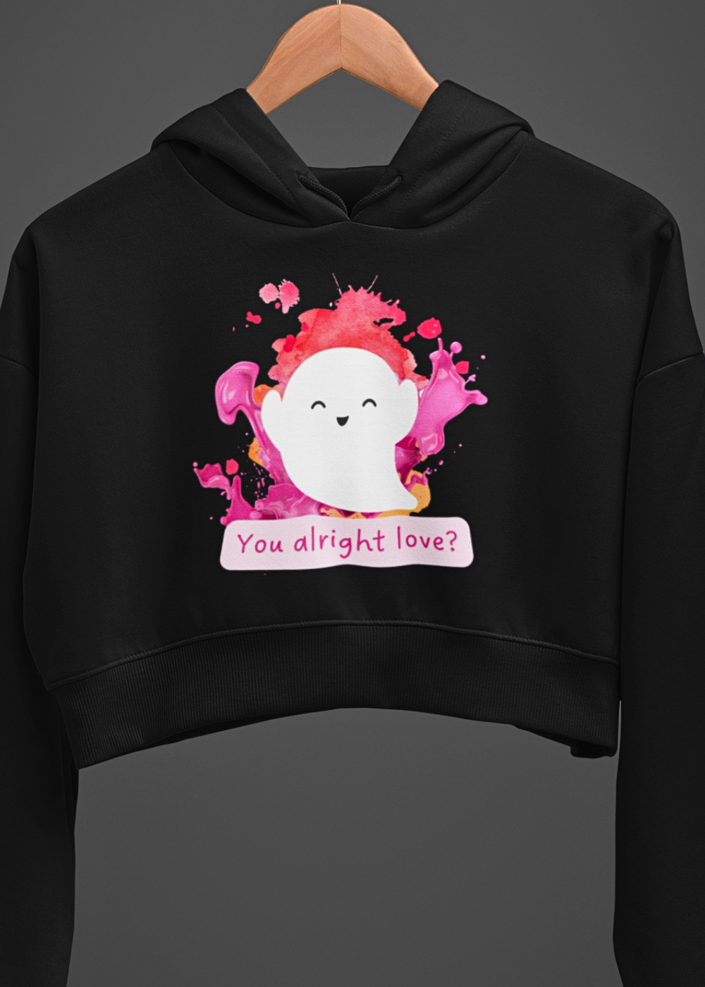 Soulful Smile Crop Hoodie