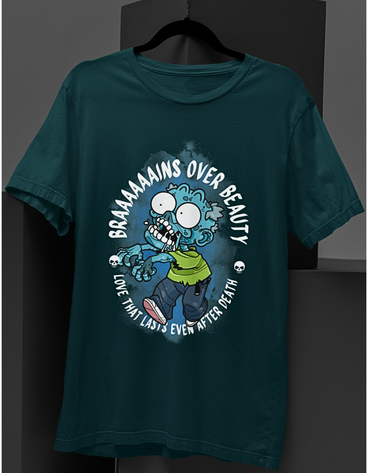 Brains Over Beauty Zombie T-Shirt