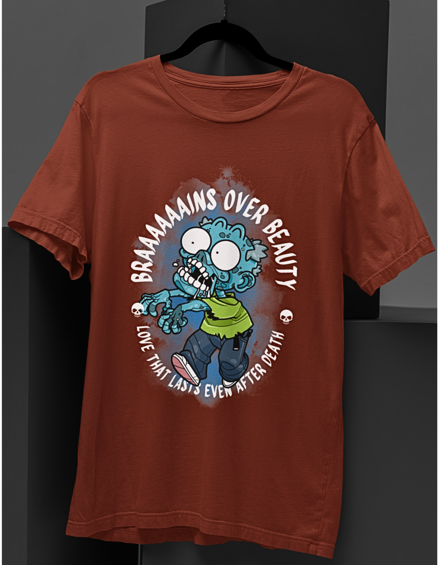 Brains Over Beauty Zombie T-Shirt