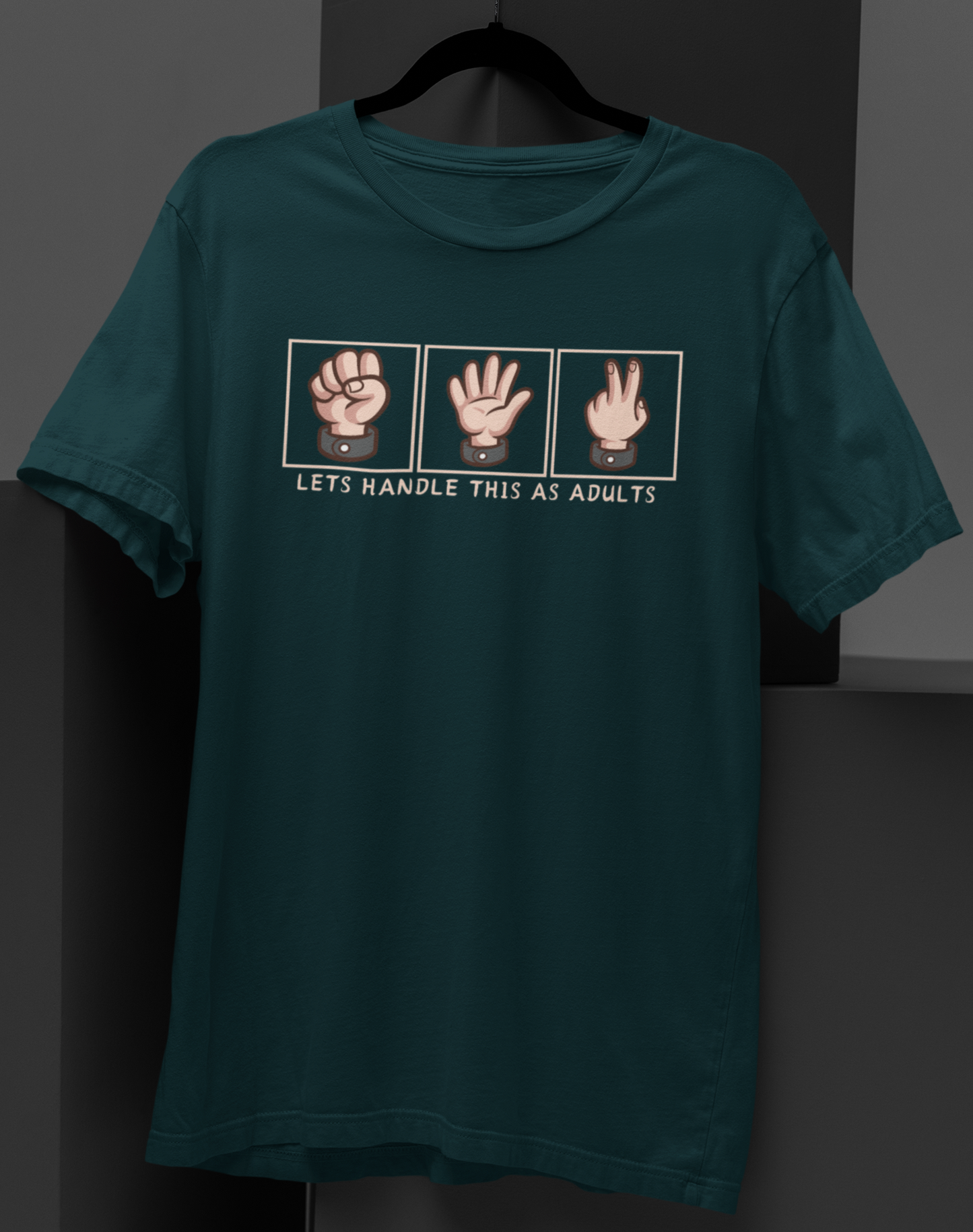 Let's Handle This as Adults: Rock, Paper, Scissors Tee