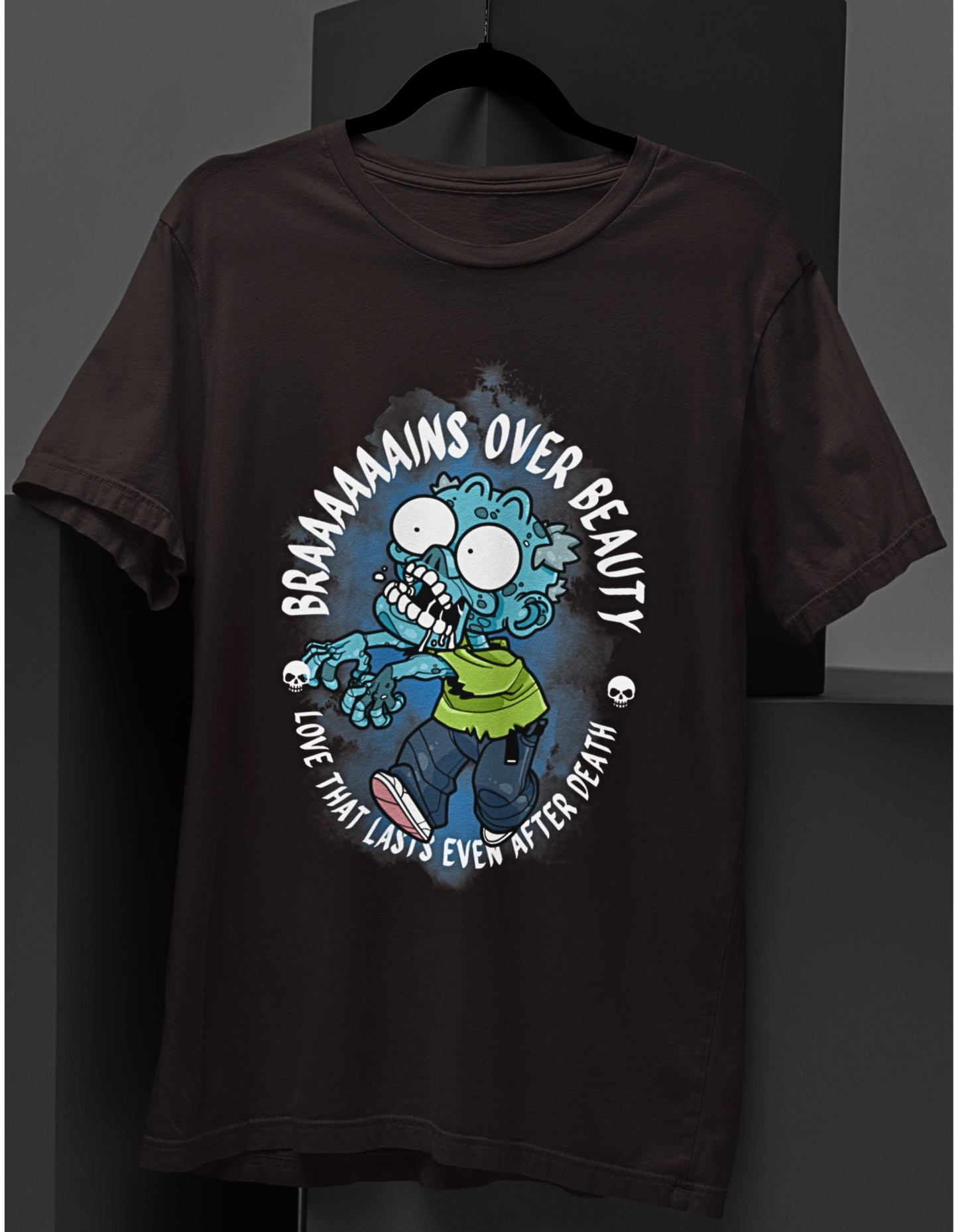 Brains Over Beauty Zombie T-Shirt