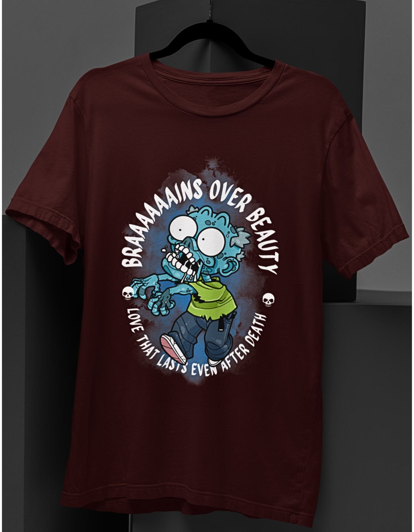 Brains Over Beauty Zombie T-Shirt