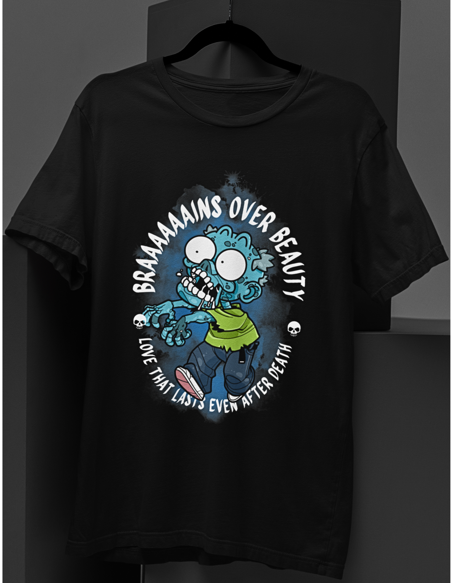 Brains Over Beauty Zombie T-Shirt