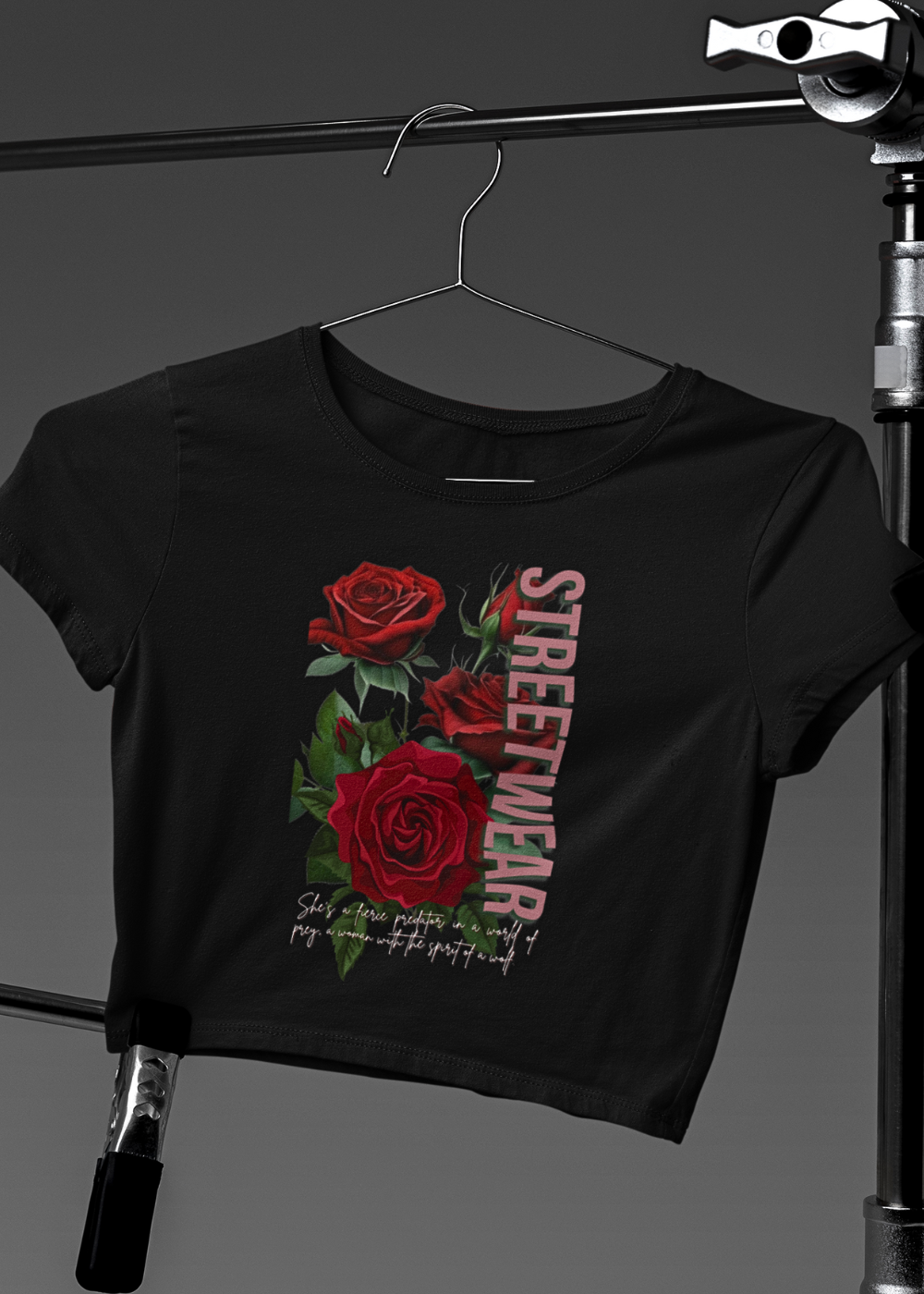 Street Chic Rose Crop Top