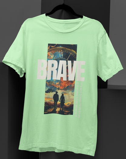 Brave Couple Holding Hands T-shirt: Embrace the Journey Together!