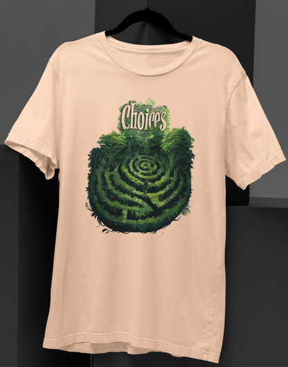 Lost in Choices Labyrinth T-shirt: Navigate Life's Crossroads with Style!