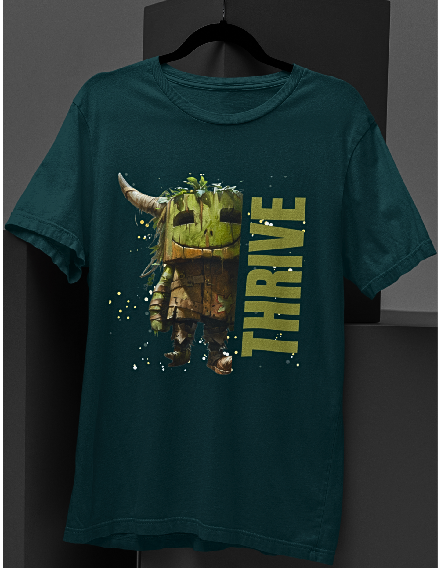 Thrive Woody Creature Graphic T-shirt: Embrace Nature’s Charm!