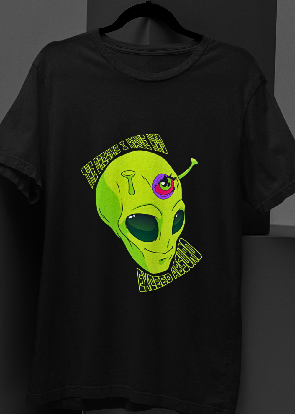 Absurd Dreams Alien Tee - Unisex Oversized Tee