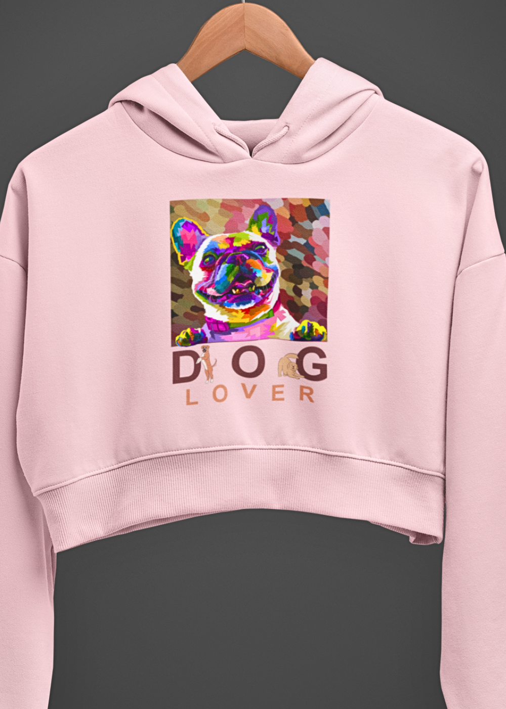 Puppy Love Crop Hoodie