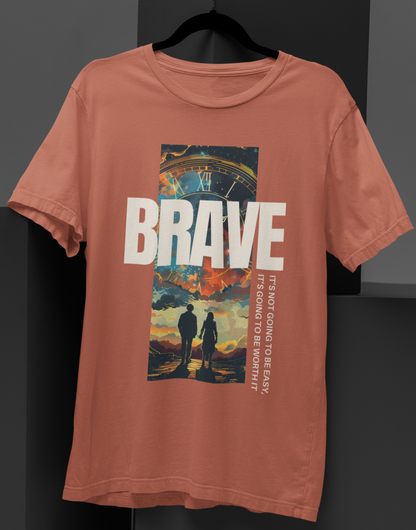 Brave Couple Holding Hands T-shirt: Embrace the Journey Together!