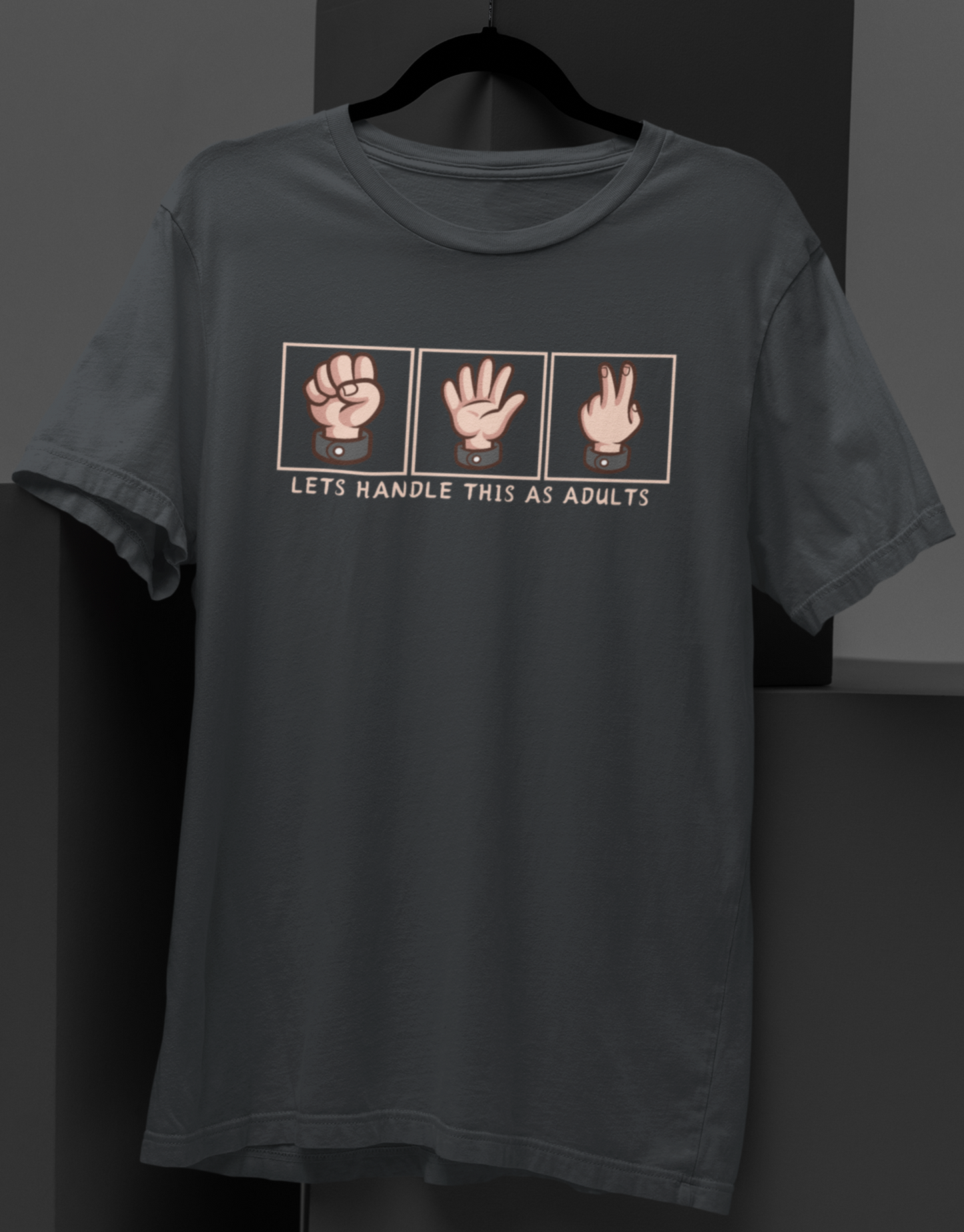 Let's Handle This as Adults: Rock, Paper, Scissors Tee