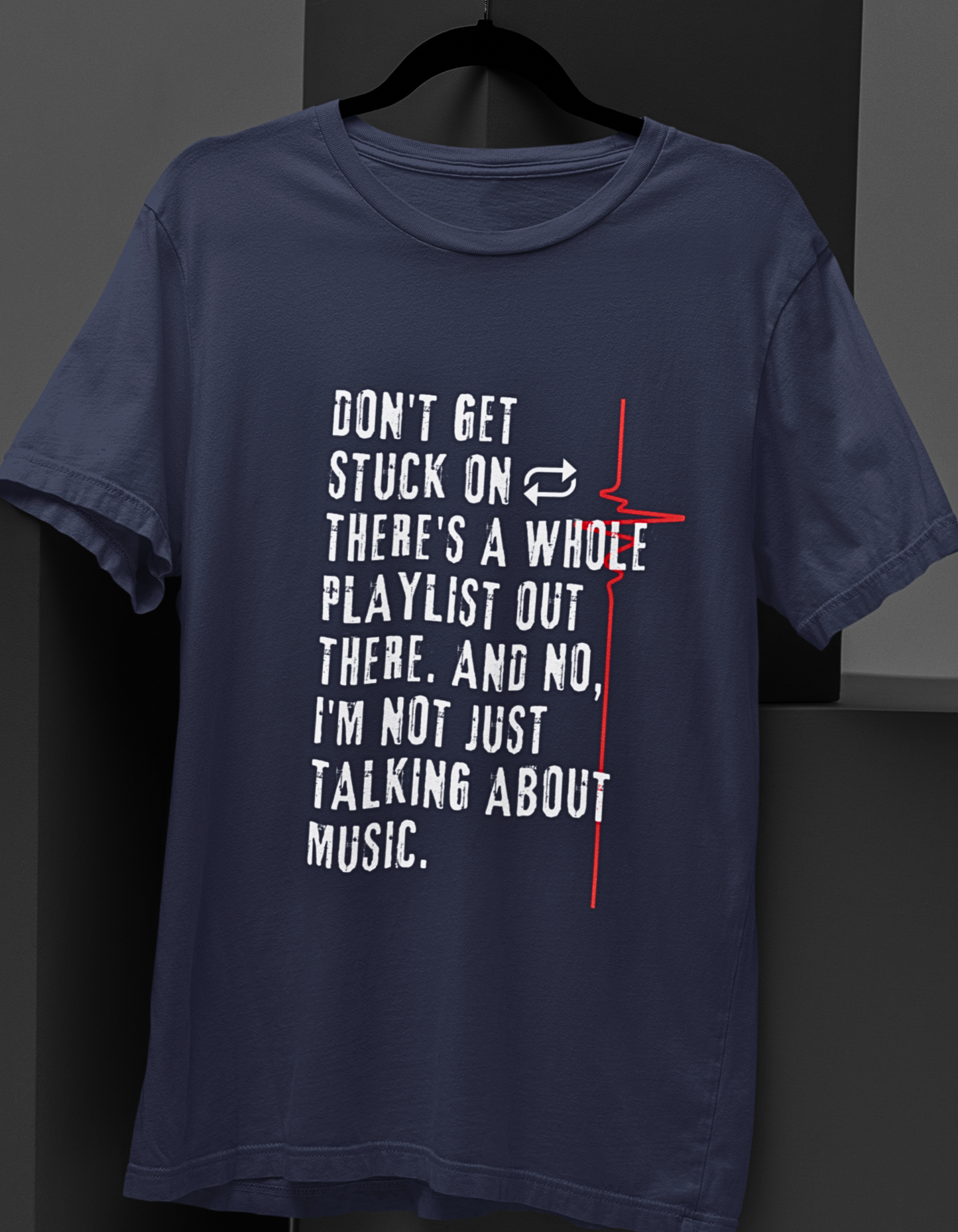 Reset and Rise: 'Don't Get Stuck on Loop' Printed T-shirt