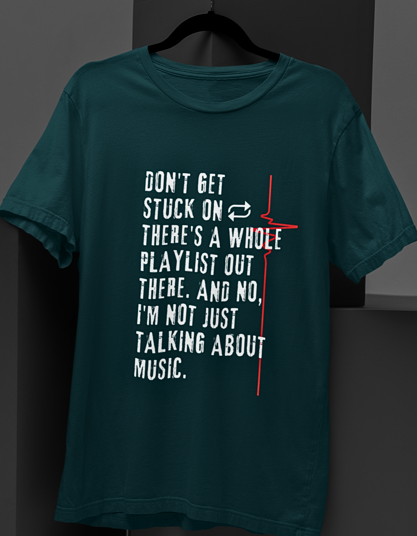 Reset and Rise: 'Don't Get Stuck on Loop' Printed T-shirt