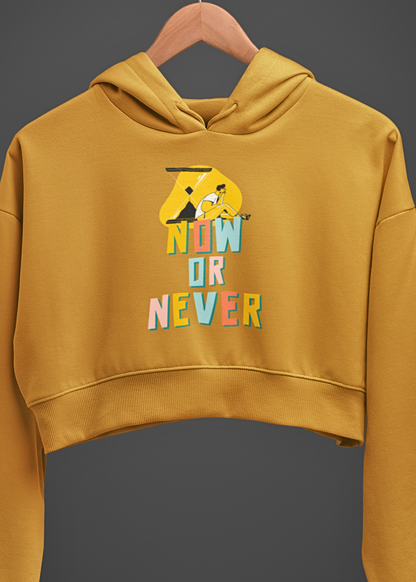 Bold Moves Crop Hoodie