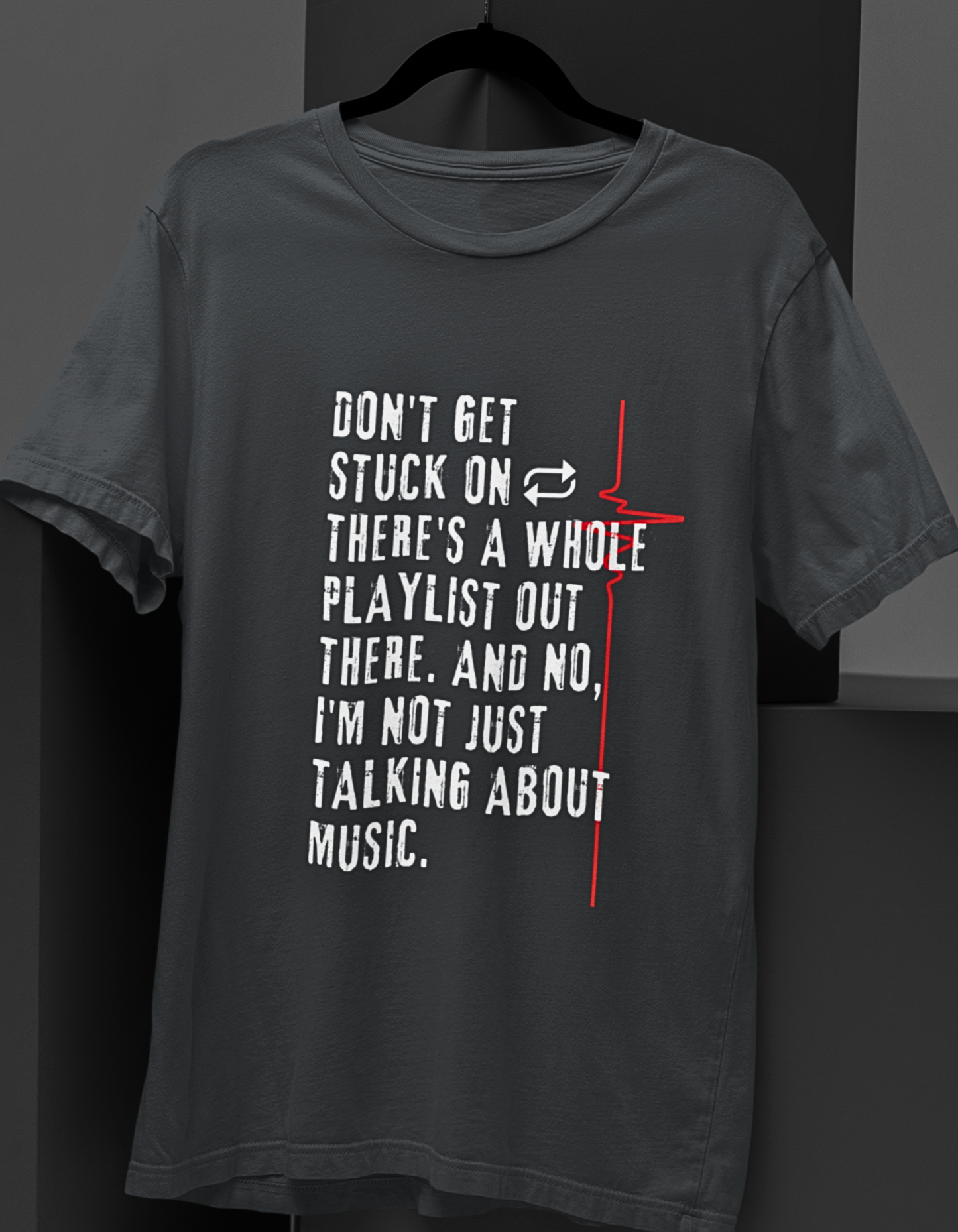 Reset and Rise: 'Don't Get Stuck on Loop' Printed T-shirt