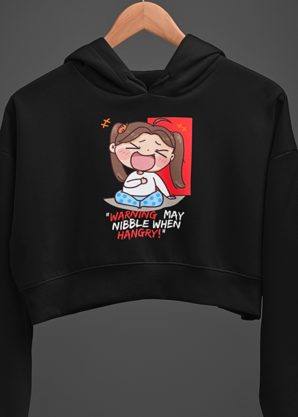 Nibbler's Delight Crop Hoodie