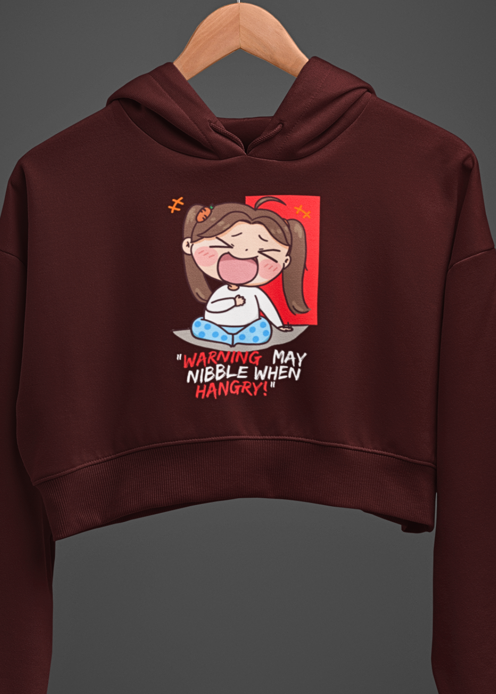 Nibbler's Delight Crop Hoodie