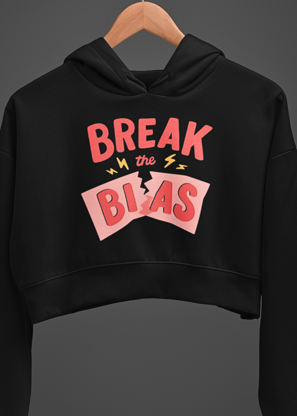 Bias-Breaker Crop Hoodie