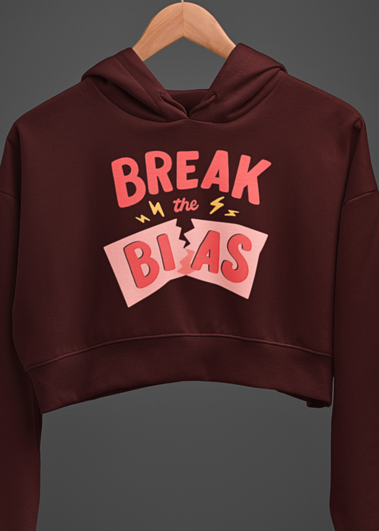 Bias-Breaker Crop Hoodie