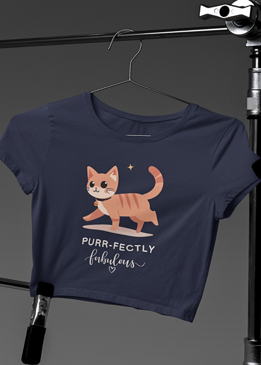 Sophisticated Kitty Crop Top