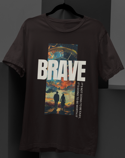 Brave Couple Holding Hands T-shirt: Embrace the Journey Together!