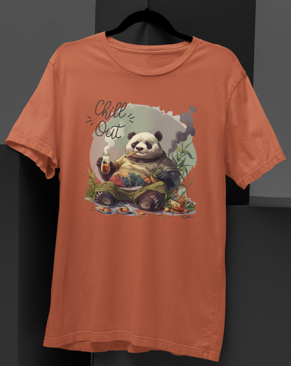 Laid-Back Panda: Relaxation T-shirt