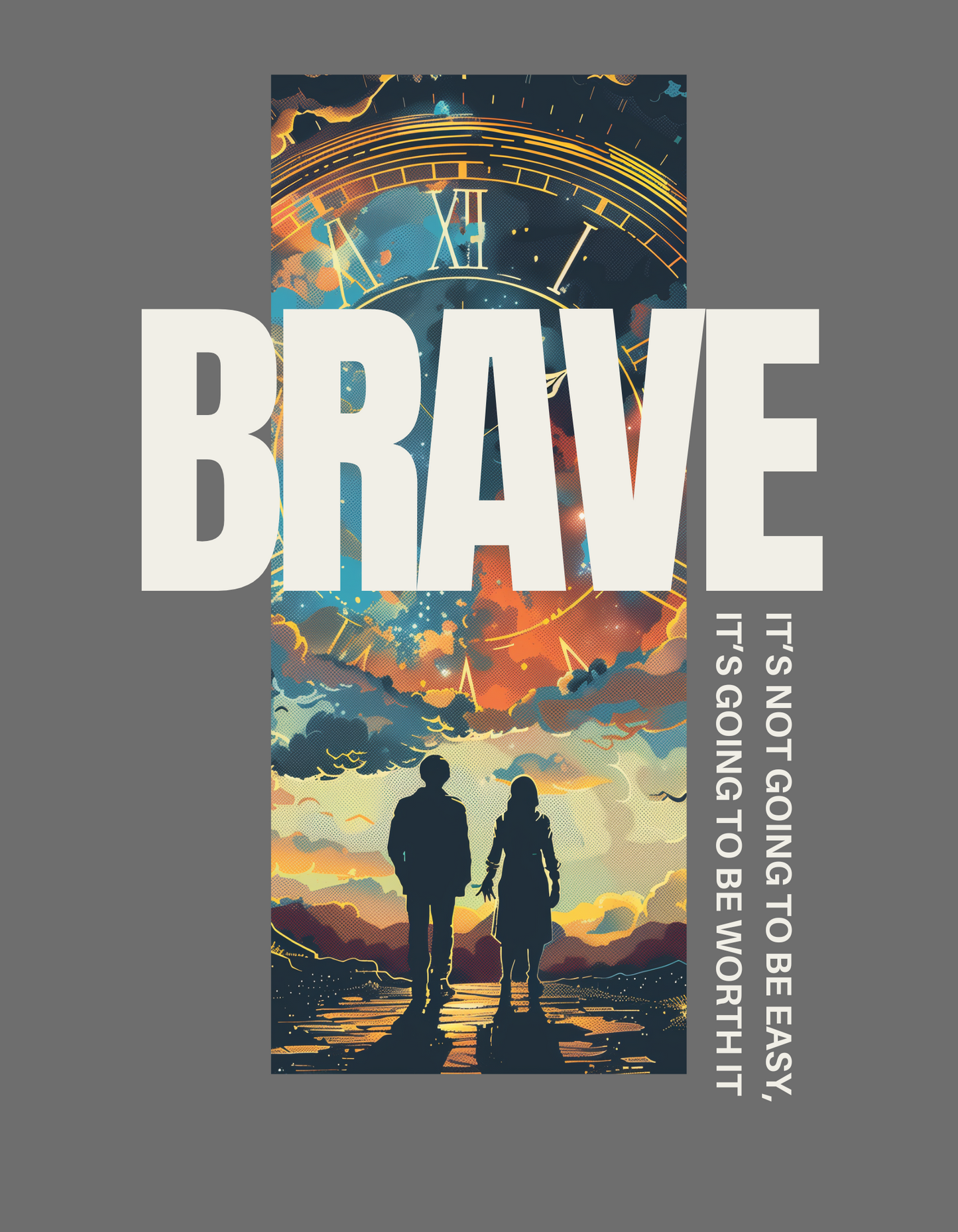 Brave Couple Holding Hands T-shirt: Embrace the Journey Together!