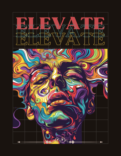 Elevate: Psychedelic Vision Graphic Hoodie