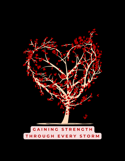 Strength Unleashed : Tree of Hearts Graphic Hoodie