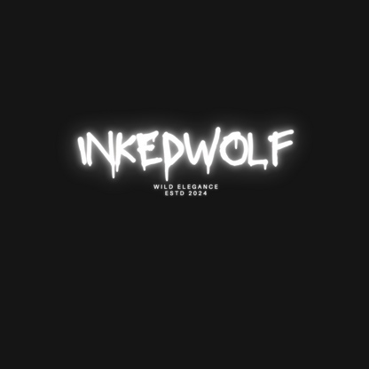 InkedWolf Glow Effect Women's Crop Hoodie