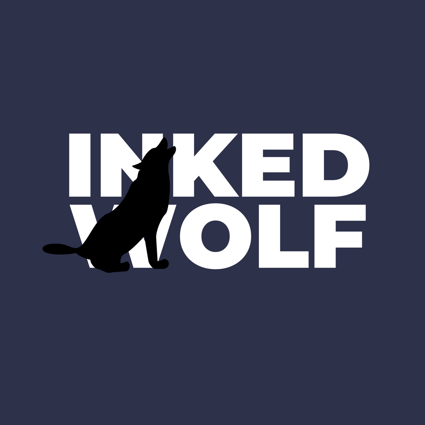 Inked Wolf Howling Men's Hoodie