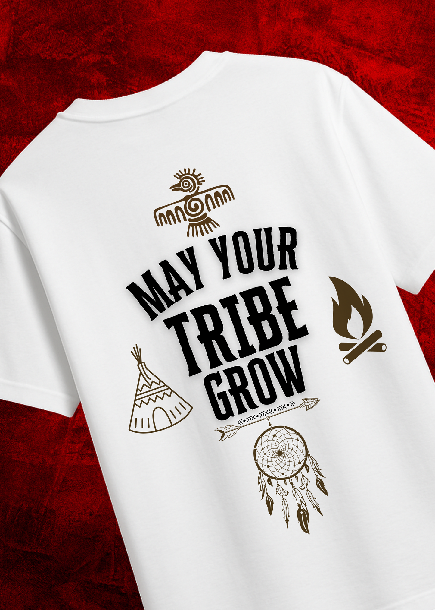 "May Your Tribe Grow" Oversized Unisex Tee – Tribal Spirit Design