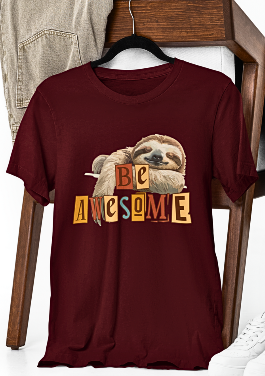 Chill Vibes Sloth Graphic T-shirt