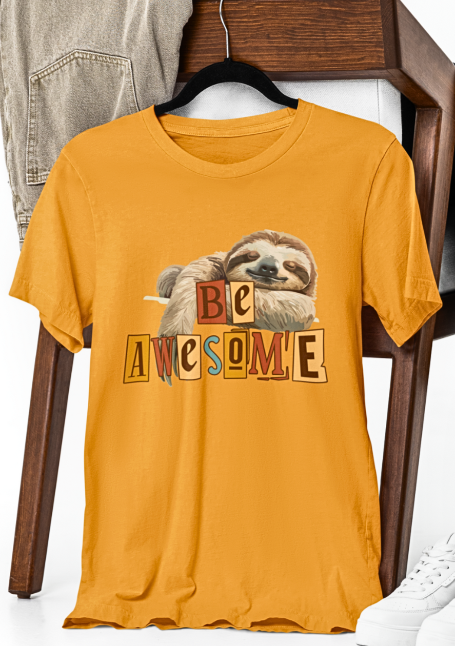 Chill Vibes Sloth Graphic T-shirt