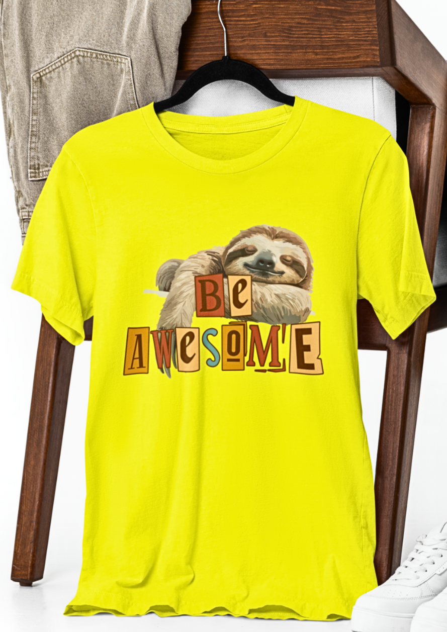 Chill Vibes Sloth Graphic T-shirt