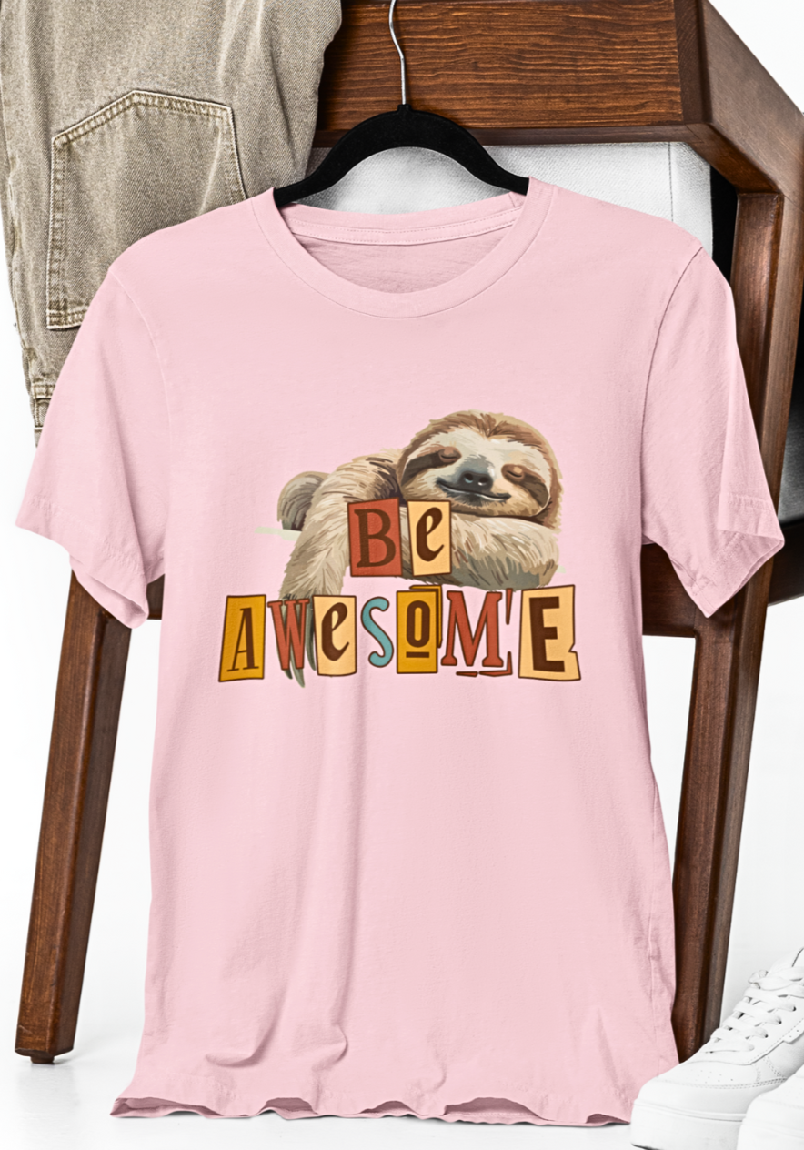 Chill Vibes Sloth Graphic T-shirt