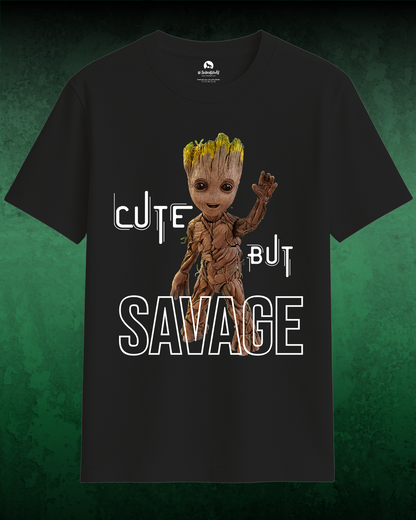 Too Cute to Care – Savage Unisex Oversized Tee